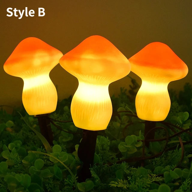 lumières solaires extérieures champignons colorées autoinstallation ip65 led