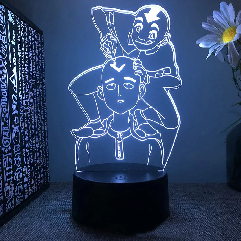 Figure Avatar Aang 3D vue de côté