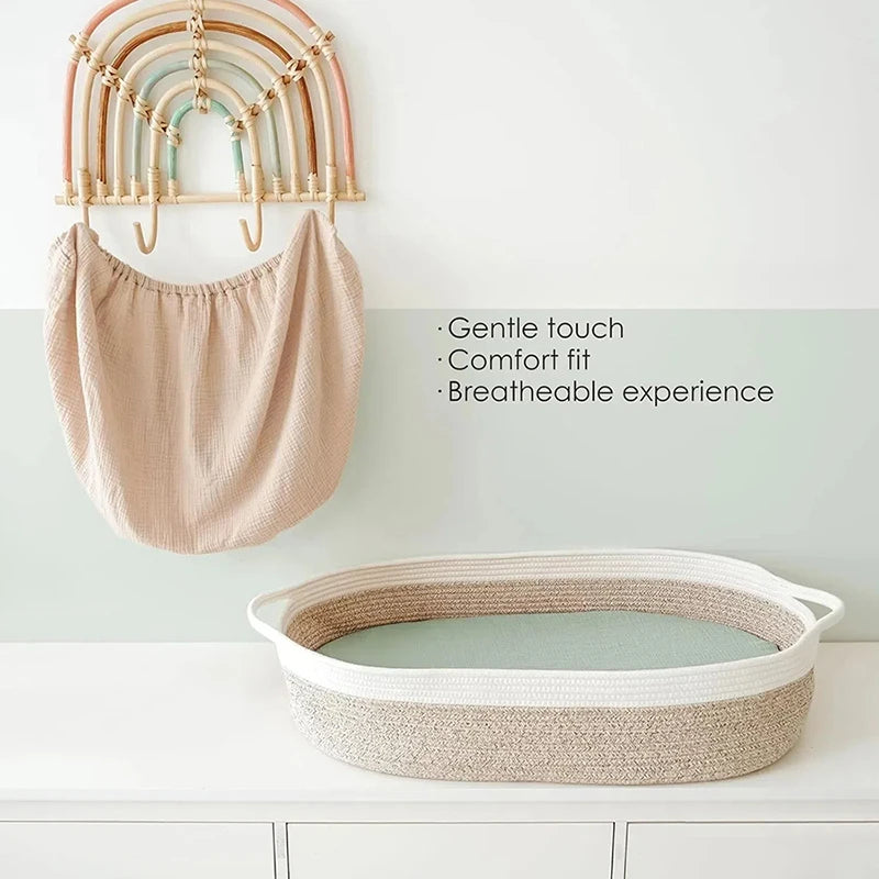 couvre lit bébé moderne 100 coton beige rose pâle vert pastel quatre saisons