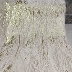 tissu jacquard satin doré 3d vert élégant brillant polyester coudre robe occasion festive respectueux