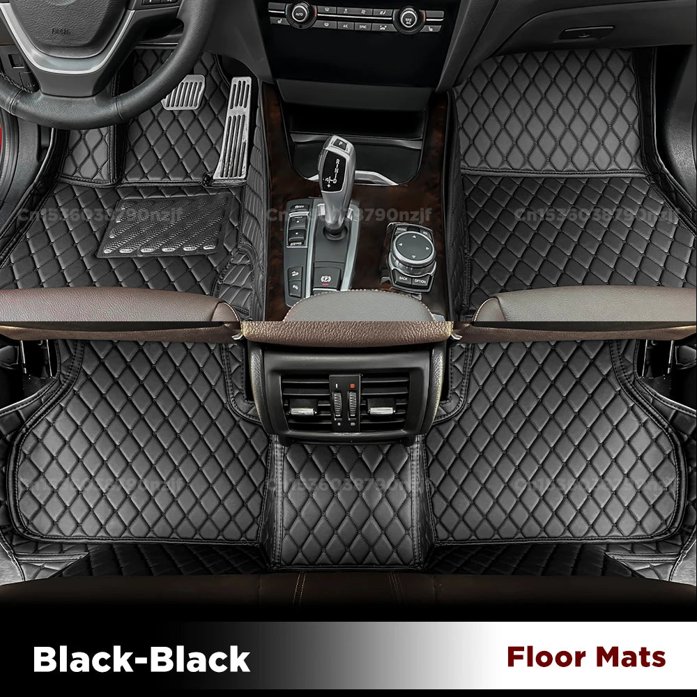 tapis sol coffre cuir mercedes benz ml w164 2008 2011 luxe noir