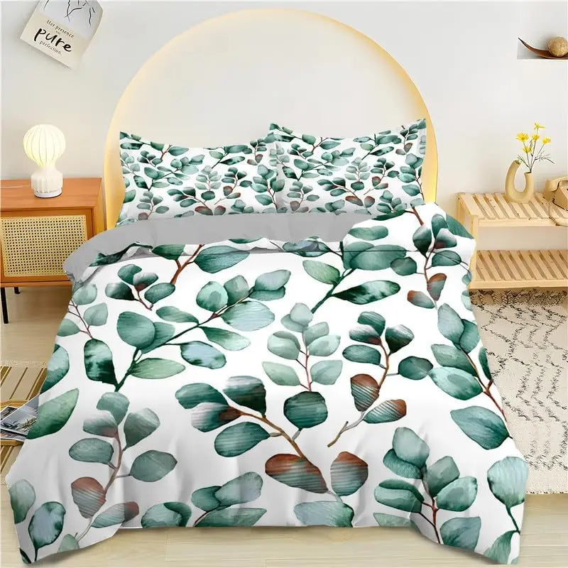 Comparaison des tailles disponibles pour la housse de couette verte sauge