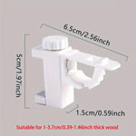 supports rideau blancs modernes clips opaques durables facile décoration intérieure