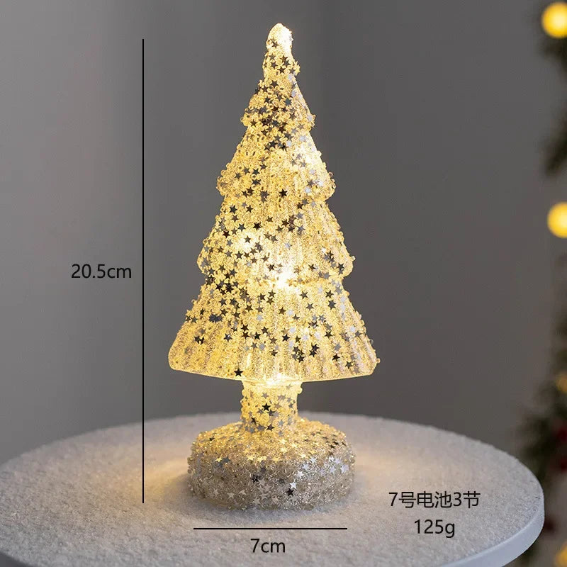décoration noël verre doré étoile brillante pailletée classique maison festive