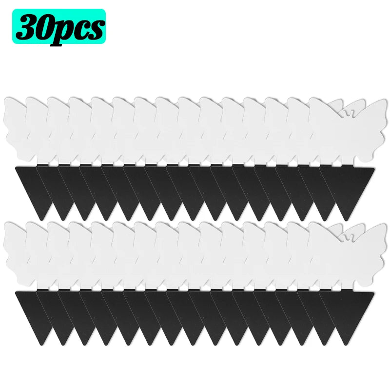 piège mouches feuille noire adhésive externe protection plantes minimalisteextérieur controle insectes 50pcs