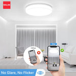 Lampe LED plafonnier moderne blanc opacité plat lisse cuisine chambre éclairage quotidien 15CM 18W