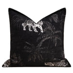 coussins imprimés animaux tigre léopard noir contemporains décoratifs sofa chaise voiture 50x50cm 45x45cm