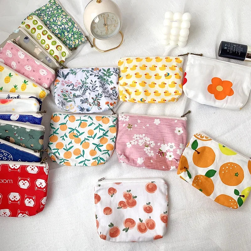 sac rangement réutilisable fleur canard orange moderne pliable multi usages