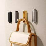porte sacs pliables adhésifs modernes noir doré minimaliste 74x24mm 1pc 2pc 3pc 4pc