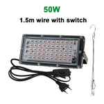 lampe led culture vegetale noire 100w 200w 300w 50w ip65 waterproof moderne tringle