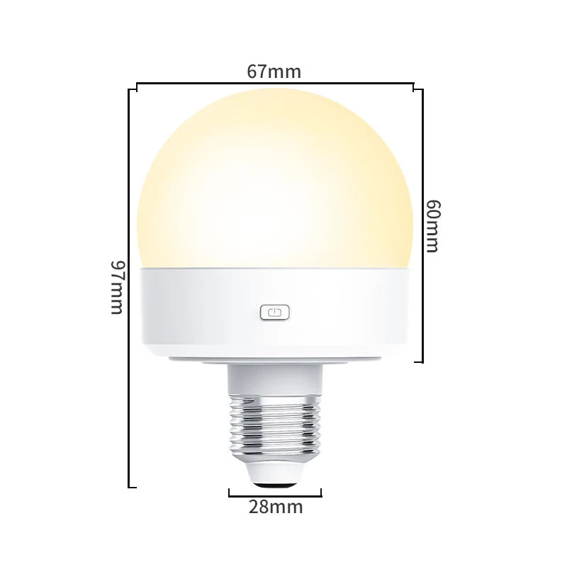 ampoule led rechargeable e27 couleurs blanc moderne télécommande tactile chambre réglable 5v usb