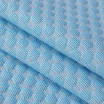 coussin rafraîchissant respirant coton polyester maternité bleu gris moderne points geometrie