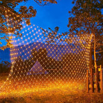 filet lumineux blanc maille régulière décoration noël jardin mariage moderne clips guide