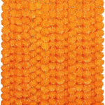 guirlande florale traditionnelle festive 150cm orange pompons intérieur mariage chandelles crâne verre
