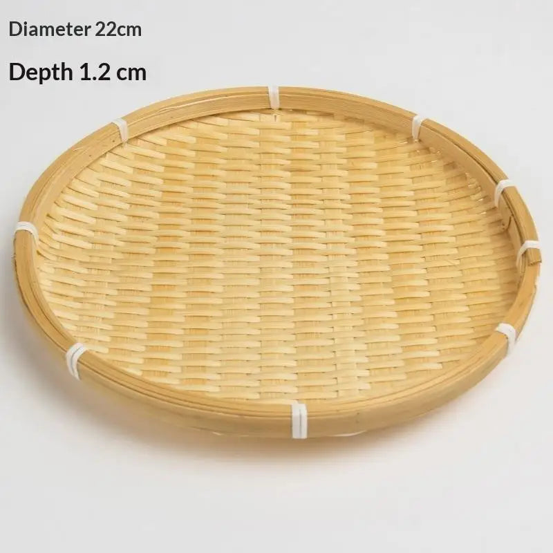 panier ovale bambou tissage fin naturel traditionnel artisanal motifs joncs decoration cuisine organisation comptoir