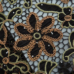 dentelle fine brodée violet rose noir vert traditionnelle élégante mariage fête