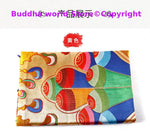 rideau porte artisanal motifs floraux broderie fine couleurs vives traditionnel tapisserie murale tibétaine bouddhiste