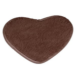tapis forme cœur doux violet moderne 30x40cm antidérapant bain salon