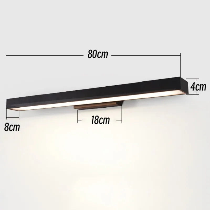 applique murale moderne led ip65 acier inoxydable noir 2492000lm 85265v
