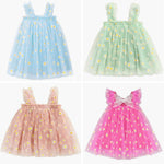tulle imprimé fleur blanche rose clair rouge vert transparent délicat romantique matériaux bricolage