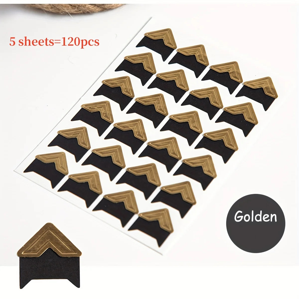 clips adhésifs photos noir modernes triangles blancs protection albums photos journaux souvenirs