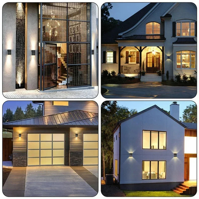 applique murale solaire moderne noire semi transparente led ip65 abs
