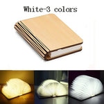 lampe led pliable forme livre couleurs blanc rose bleu moderne chambre table