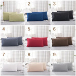 coussin hypoallergénique polyester 300 fils catégories solide uni moderne blanc gris bleuclair vert bleumarine