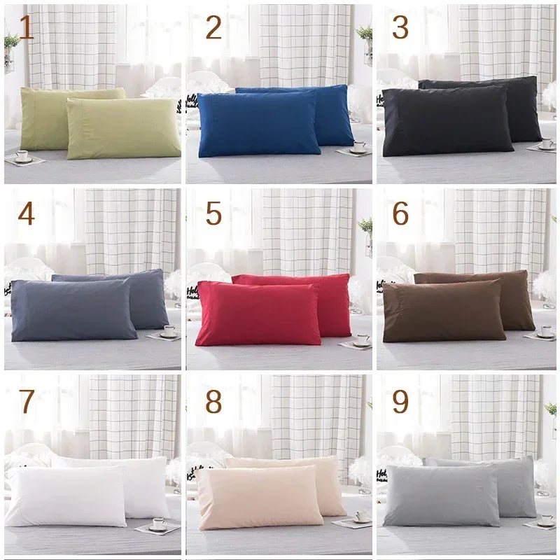 coussin hypoallergénique polyester 300 fils catégories solide uni moderne blanc gris bleuclair vert bleumarine