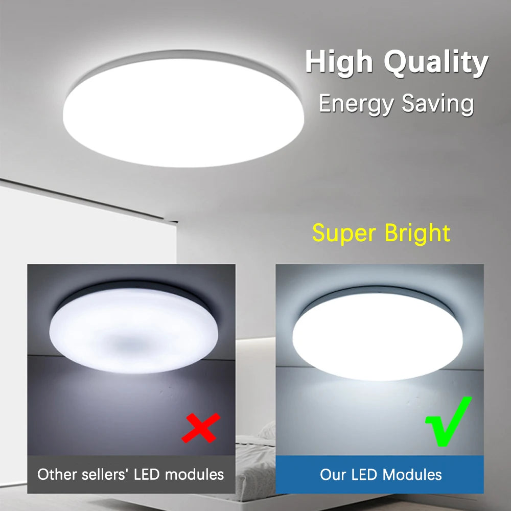 ampoule led module circulaire blanc moderne économie énergie contrôle distant aimant blanc chaud froid