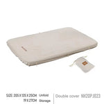drap lit camping beige clair tpu nylon moderne adhésif sac rangement double simple haute