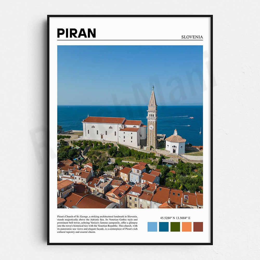 L'église de St-Georges de Piran, un remarquable monument architectural slovène, domine majestueusement la mer Adriatique avec son style gothique vénitien et offre une plongée fascinante dans l'histoire de la République vénitienne.