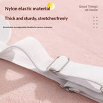 clips fixation élastiques blancs rayures horizontales tapis refroidissement drap lit pratique moderne