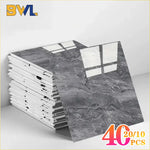 panneaux decoratifs marbre gris blanc adhesifs sol mur modernes pack 10 pieces