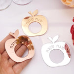 porte serviettes pomme or rose argenté miroir moderne décoration table événement cadeau festive