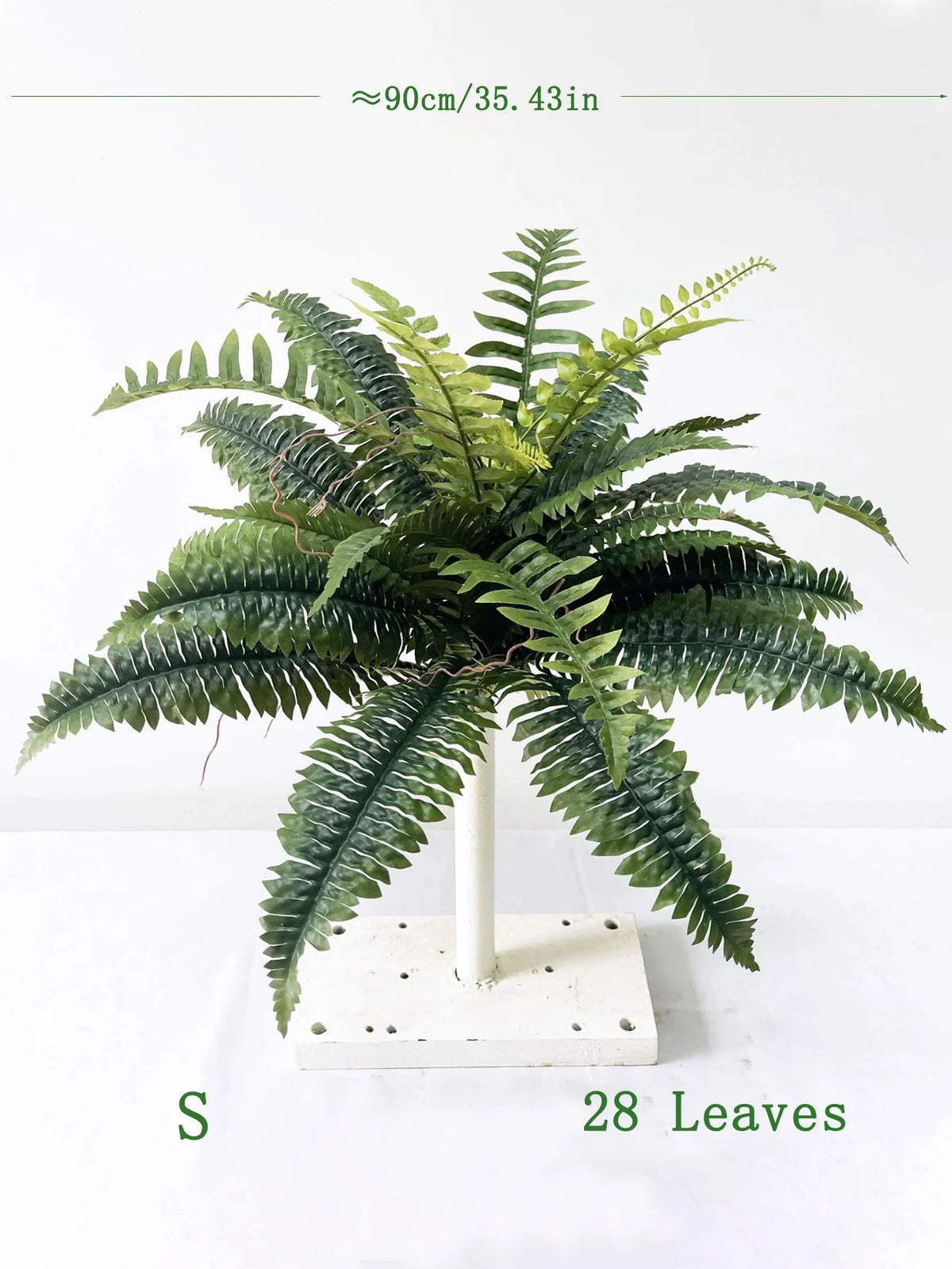 plantes artificielles vertes feuilles fines modernes grande taille décoration intérieure feuilles palmier soie synthétique