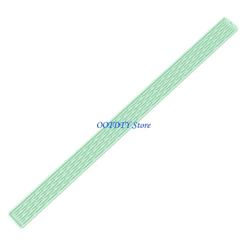 ruban caoutchouc noir gris rose clair vert clair rayures fines moderne anti dérapant cuisine