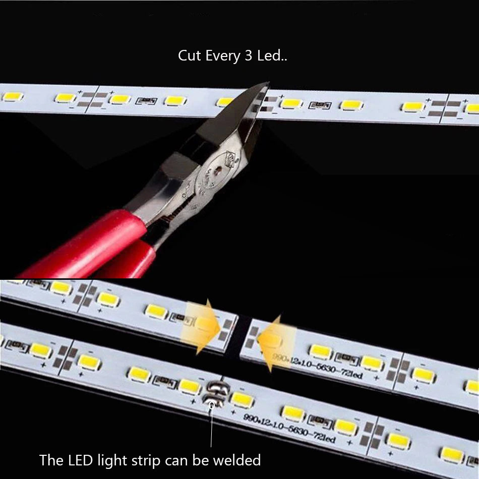 ruban led rigide led 8cm 12v multicolore moderne éclairage spécial 249lm 2ans garantie