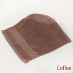 serviettes faciales coton carrées modernes rose gris bleu vert marron texture tissée absorption extreme