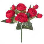 bouquets fleurs artificielles pivoines soie rose clair blanc violet rouge orange romantique extérieur mariage