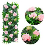 décoration murale plantes artificielles feuilles roses variées moderne intérieur vert rose jaune blanc rouge