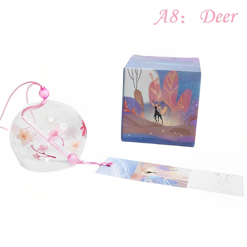 cloche vent japonaise transparente poissons floral ruban maison spa cuisine traditionnelle