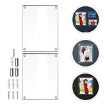 cadres photo acrylique transparent moderne minimaliste décoration maison chambre salon