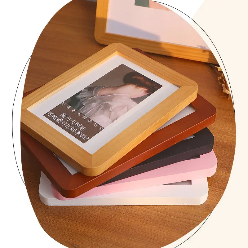 cadres photo contemporains orange blanc noir rose graphiques pouces pouces