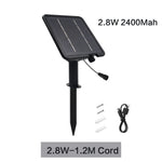 panneau solaire noir moderne télécommande câble 1.2m 3m batterie 7200mAh