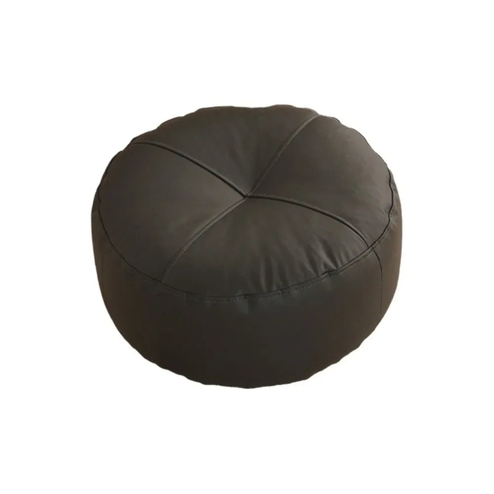 pouf carré moderne simili cuir beige orange vert mousse pe doux anti décubitus minimaliste