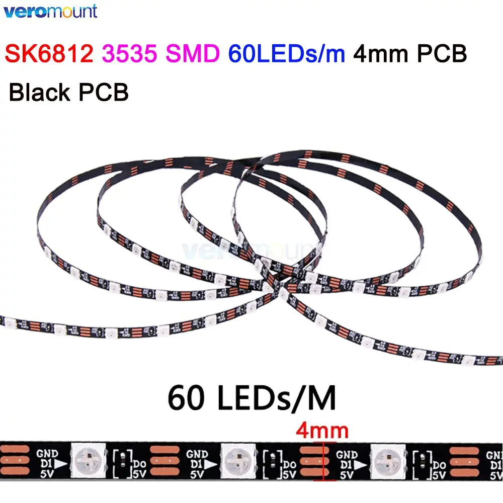 ruban led flexible smd multicolore 60leds 144leds adhésif moderne full magic color