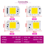 ampoule led chip 10w 20w 30w 50w cold warm white ic intelligent diy éclairageextérieur