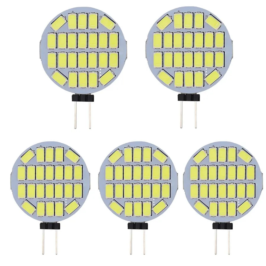 Ampoule LED G4 5W 3000K 4000K 6500K 30000h carrés blancs fond gris moderne