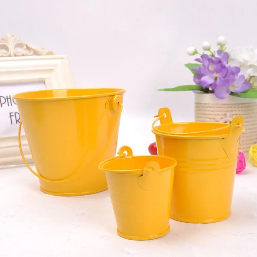 pot fleur métal classique poignée plante intérieure extérieur